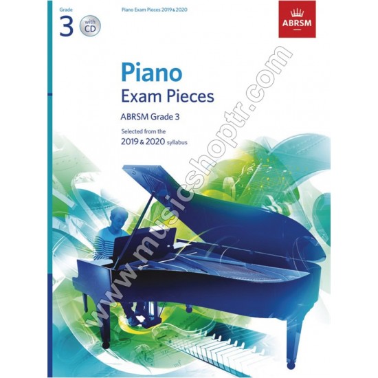 Piano Exam Pieces 2019 & 2020, Grade 3 CD' li
