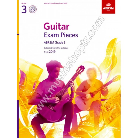 Guitar Exam Pieces from 2019, ABRSM Grade 3, CD' li