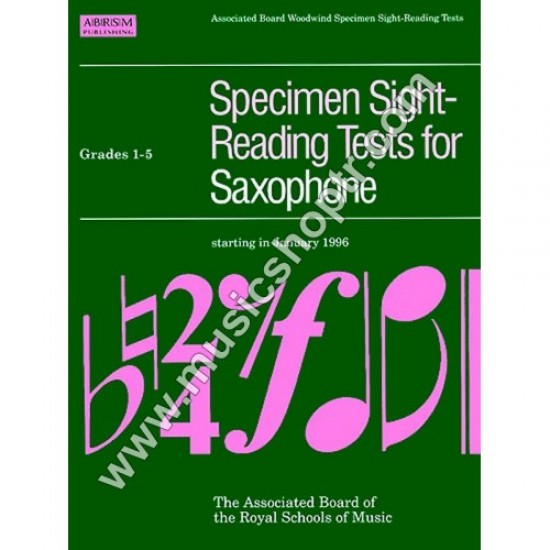 Specimen Sight-Reading Tests for Saxophone, Grades 1-5