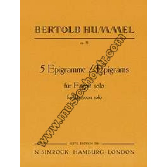 HUMMEL, Bertold