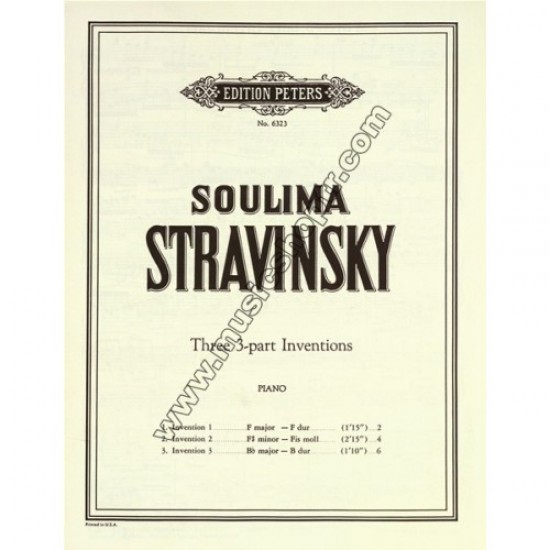 STRAVINSKY, Soulima