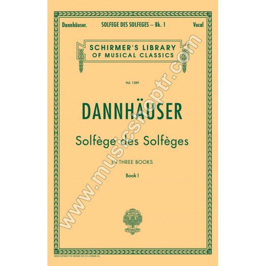 DANNHAUSER - SOLFEGES des SOLFEGES