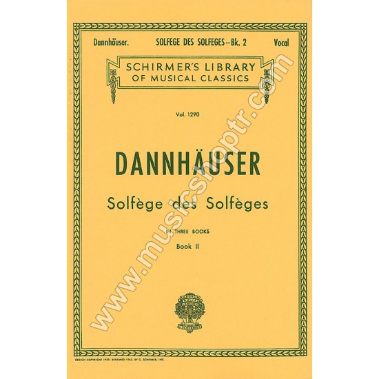 DANNHAUSER - SOLFEGES des SOLFEGES