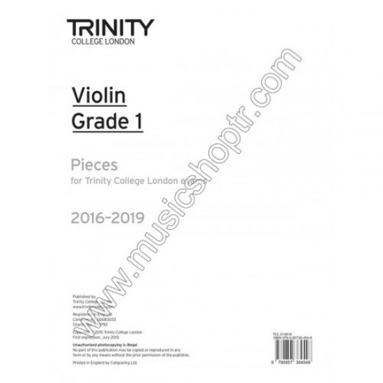 Violin Exam Pieces - Grade 1 (2016-2019) (Part Only)