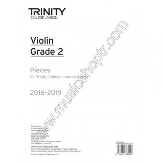 Violin Exam Pieces - Grade 2 (2016-2019) (Part Only)